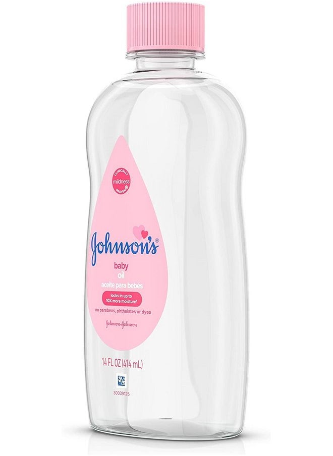 Johnson's Baby Oil 14 oz (Pack of 12)