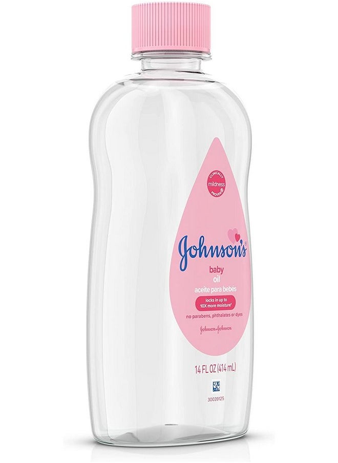 Johnson's Baby Oil 14 oz (Pack of 12)