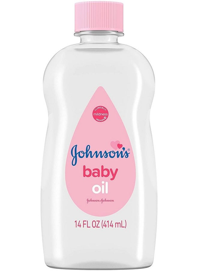 Johnson's Baby Oil 14 oz (Pack of 12)