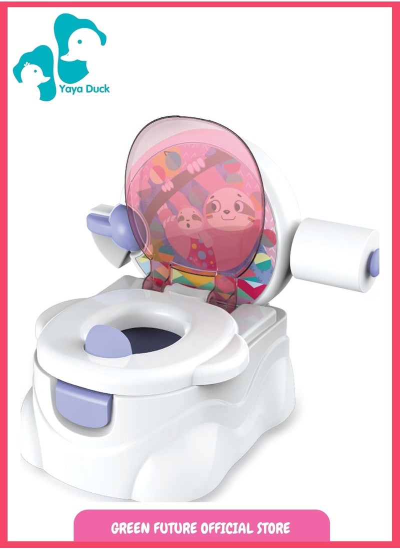 Baby Potty Seat | Training Toilet Seat with Lid | Toddler Potty Chair for Kids | Infant Potty Training Chair - Pink