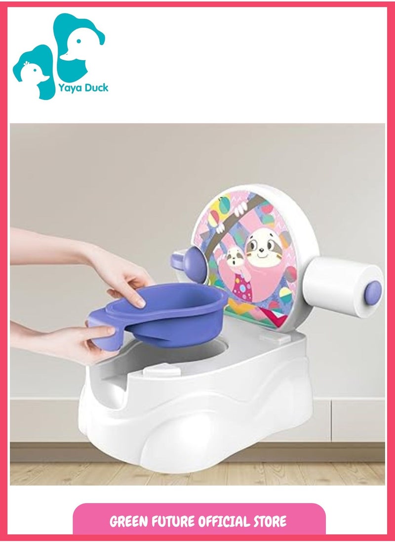 Baby Potty Seat | Training Toilet Seat with Lid | Toddler Potty Chair for Kids | Infant Potty Training Chair - Pink