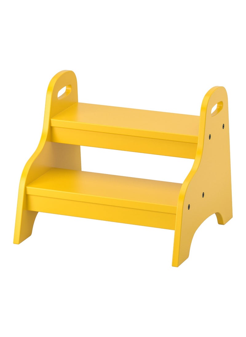 Children's step stool, yellow, 40x38x33 cm