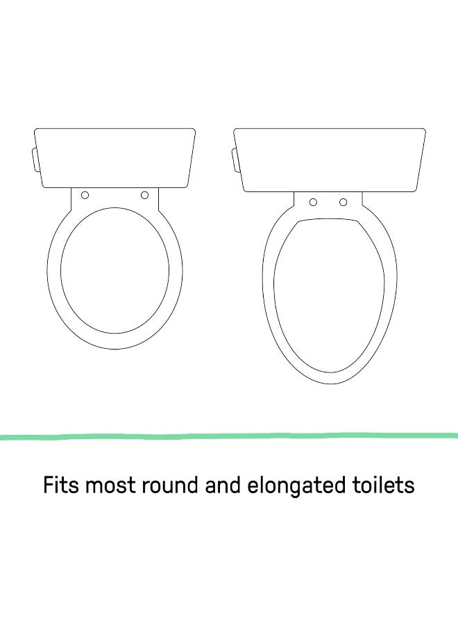 Ingenuity ITY Flip & Sit Potty Seat (White) – Easy to Set Up & Remove Potty Training Seat That Attaches to Adult Toilet Seat