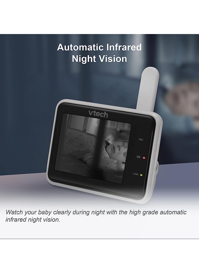 2.8 Inch 2 Camera Smart Wi Fi 1080P Hd Video Baby Monitor With Remote Access White