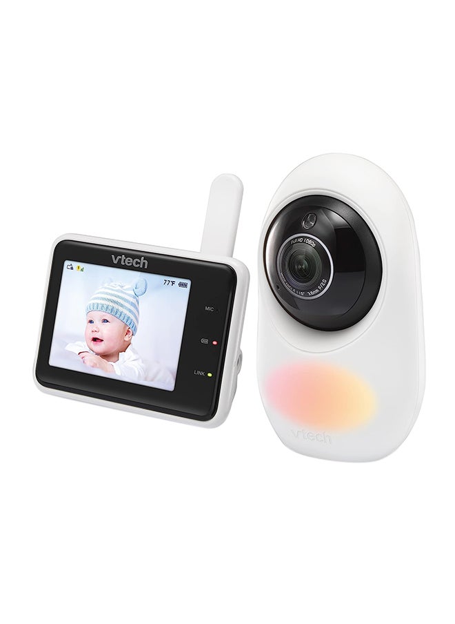 2.8 Inch 2 Camera Smart Wi Fi 1080P Hd Video Baby Monitor With Remote Access White