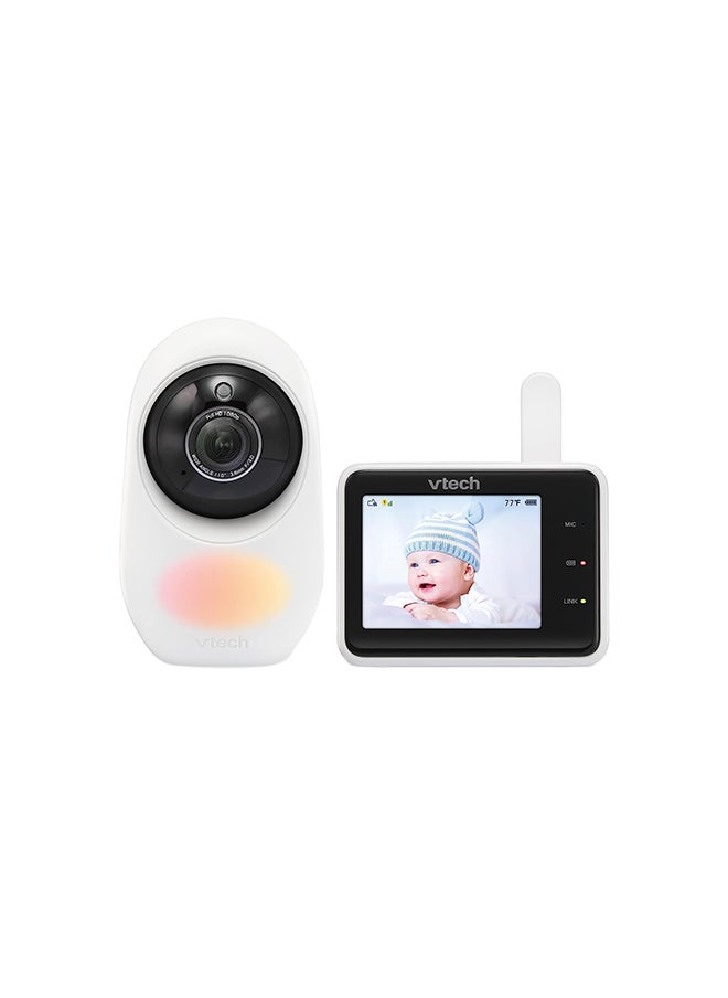2.8 Inch 2 Camera Smart Wi Fi 1080P Hd Video Baby Monitor With Remote Access White