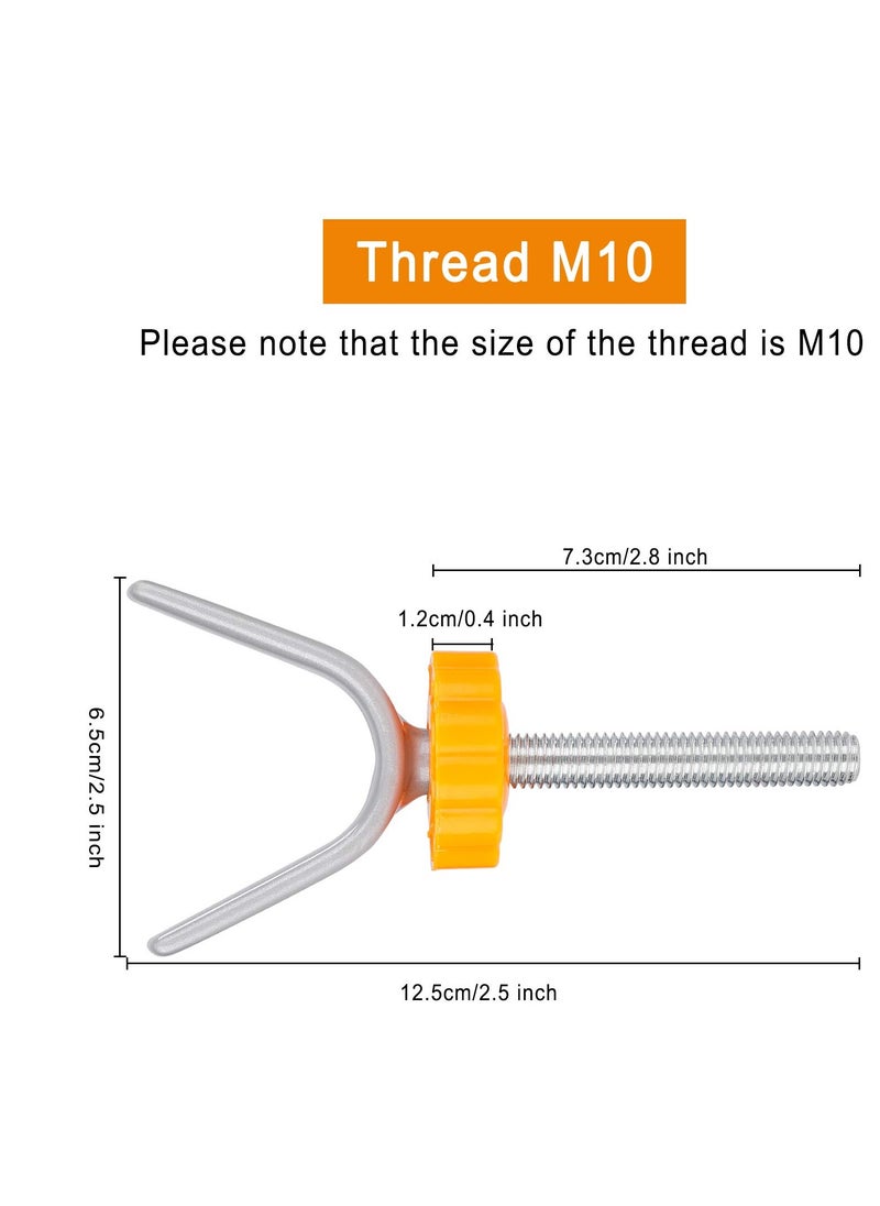 Y- shaped Bannister Gate Adaptors Spindle Threaded steel core screw pet isolation baby Pressure Mounted Rods Stair Bolts M10 for Dog 2 PCS