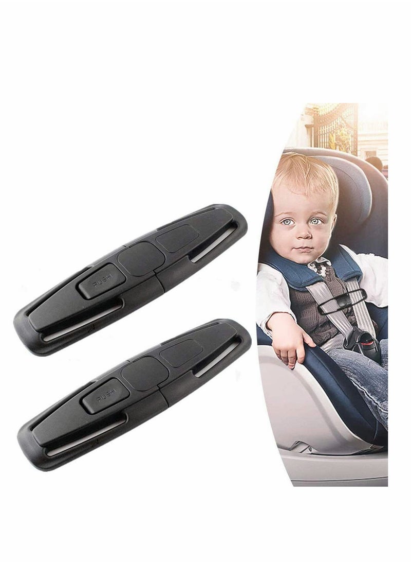 Car Safety Seat Strap Belt Lock Baby Child Harness Chest Clip Safe Buckle Black