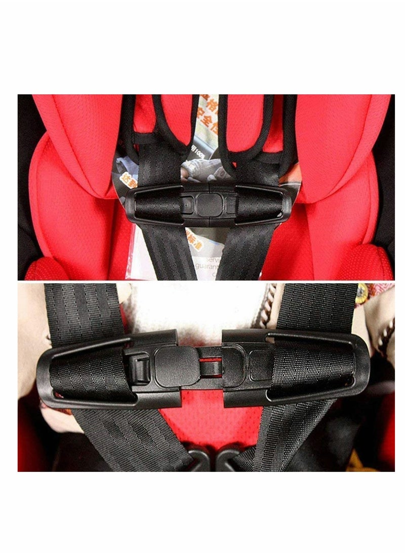 Car Safety Seat Strap Belt Lock Baby Child Harness Chest Clip Safe Buckle Black