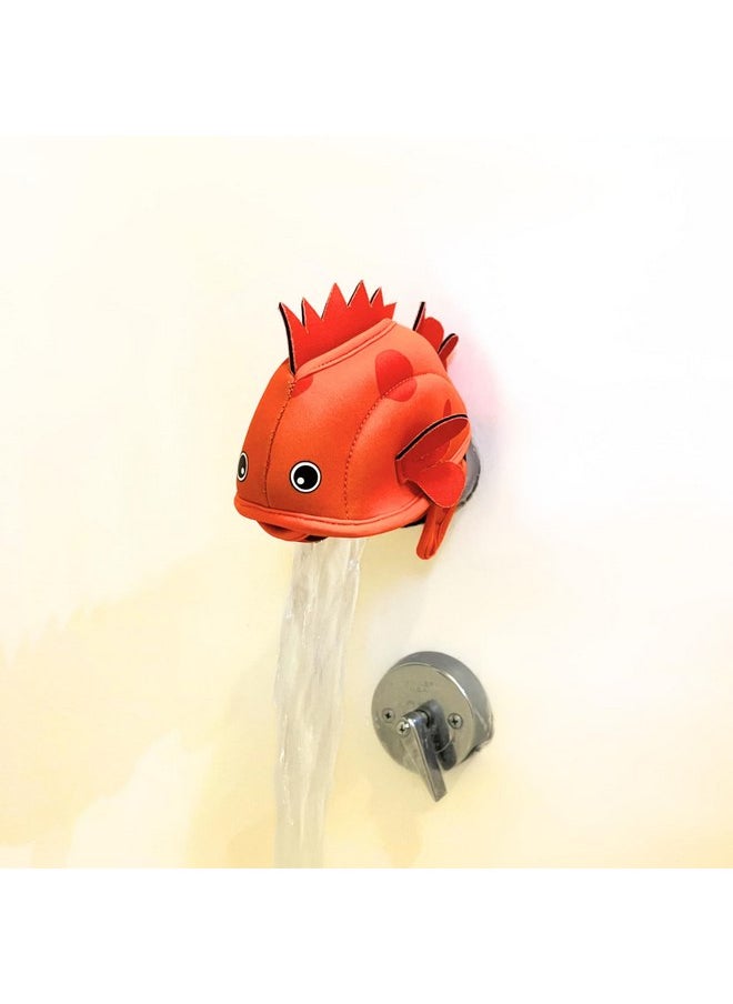 Ocean Buddy Bath Spout Cover by Mommy's Helper - Soft Neoprene Puffer Fish Design for Safe, Fun, and Worry-Free Bath Time, Protecting Your Child from Sharp Edges with Easy Attachment and Universal Fit