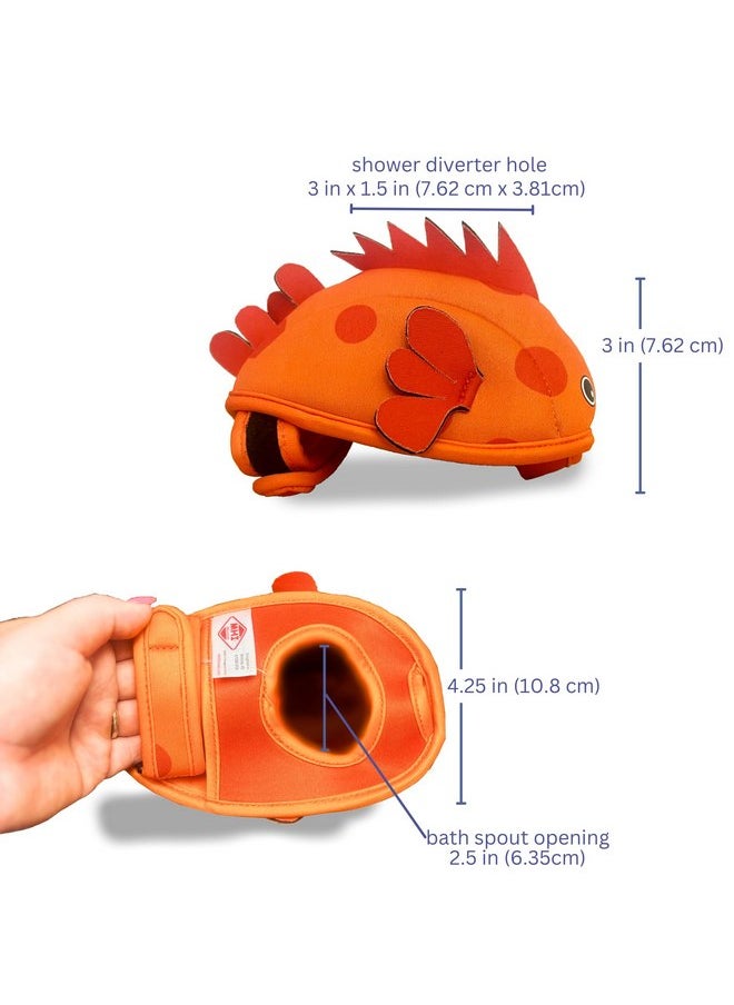 Ocean Buddy Bath Spout Cover by Mommy's Helper - Soft Neoprene Puffer Fish Design for Safe, Fun, and Worry-Free Bath Time, Protecting Your Child from Sharp Edges with Easy Attachment and Universal Fit