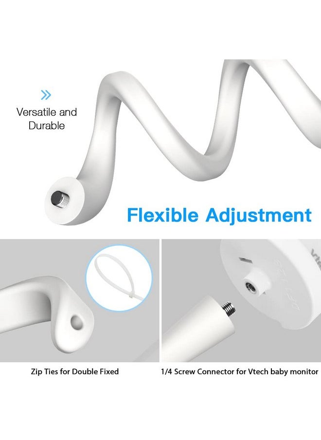 Koroao Baby Monitor Mount for VTech VM5463/RM5764HD /RM5864HD/ RM7764HD/BM3800/BM4700/ BM5600/ BM5700 Baby Monitor Versatile Twist Mount Without Tools or Wall Damage