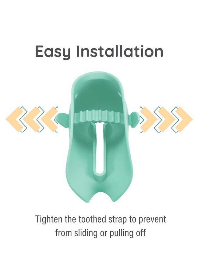 PandaEar Baby Bathtub Faucet Cover for Kids Toddlers - Bath Spout Cover for Baby Bathroom Tub, Whale (Green)