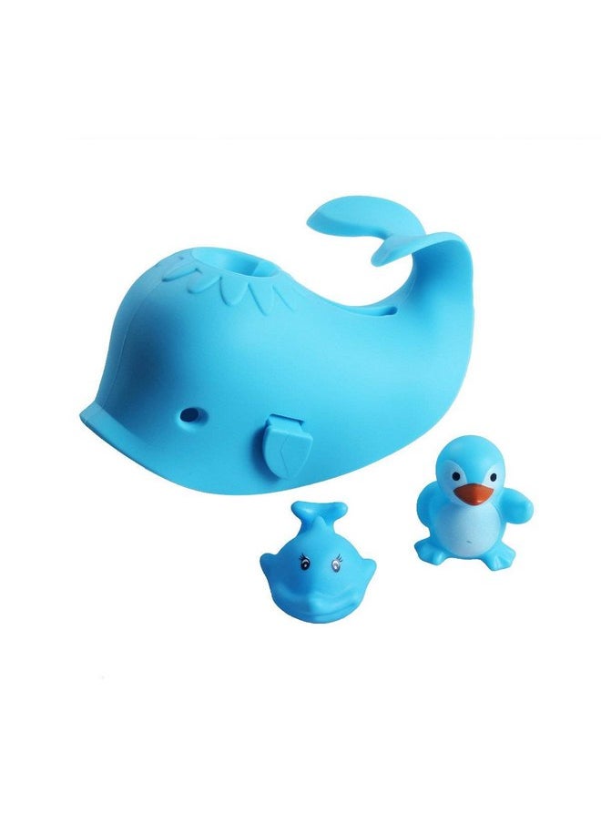 Bath Spout Cover, Faucet Cover Baby Bathroom Tub Faucet Cover Protector for Kids, Bathtub Spout Cover for Baby Kids Toddlers Protection Accessories Baby Safety Universal Bath Silicone Toys Whale Blue