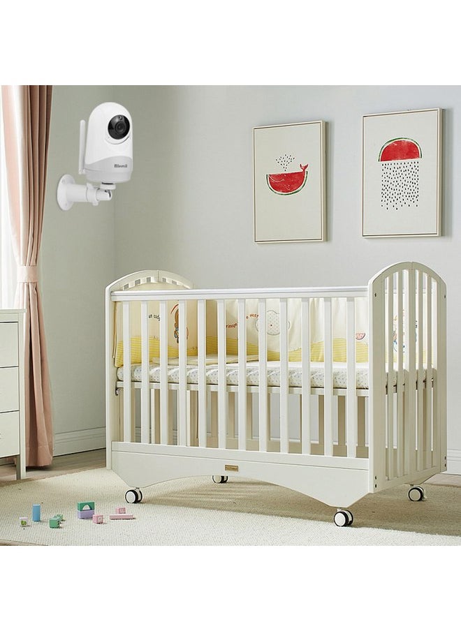 LEFXMOPHY AL Wall Mount Compatible for Blemil Baby BL9052 BL9052-2 BL9046-2 Baby Monitor Camera Holder with Base Plate Stand (Cam not Include)