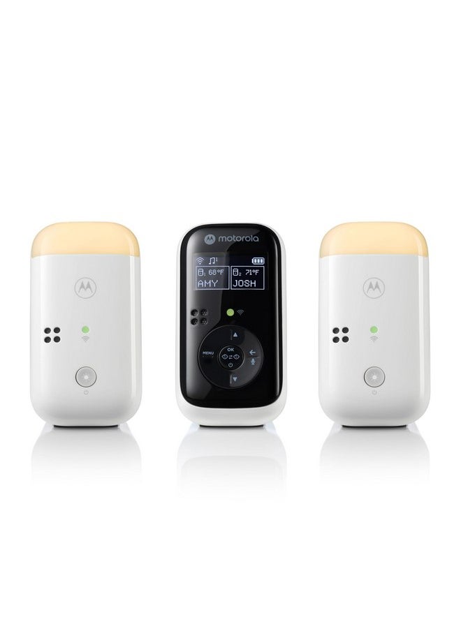 Motorola Nursery PIP15 Audio Baby Monitor, Dual Room HD Infant Monitor with Nightlight, 1500 Ft. Range, Two-Way Talk, Includes Parent Unit, 2 Monitors