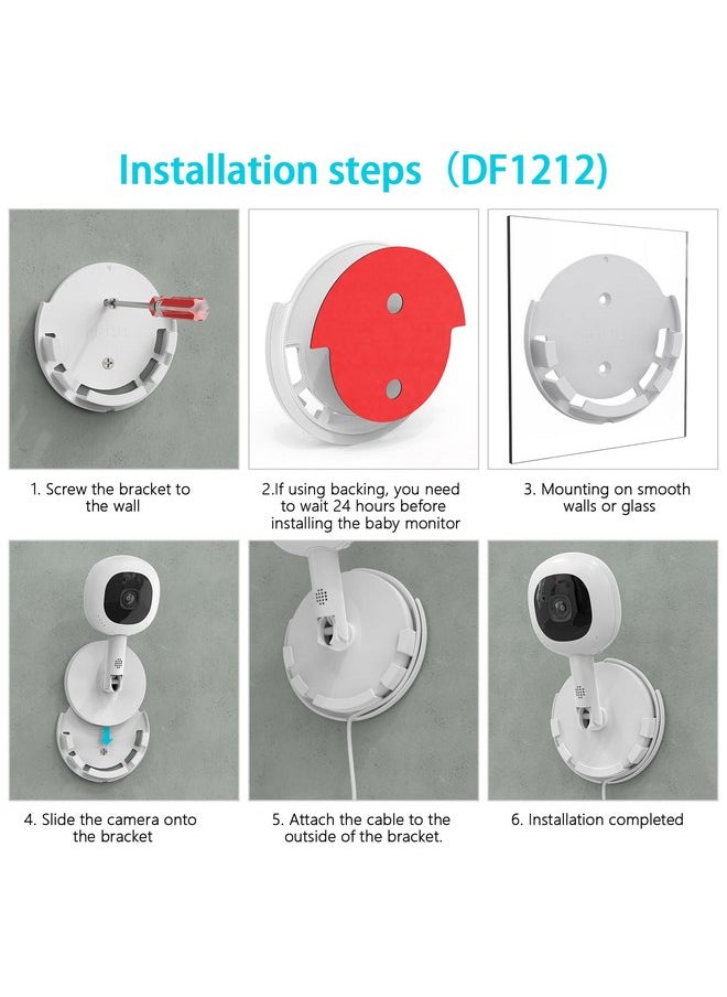 Koroao Wall Mount Holder Compatible with Nanit Pro Smart Baby Monitor & Flex Stand Camera (White)
