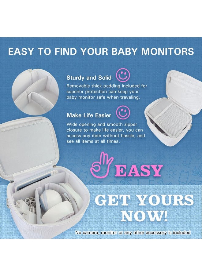 for Hello Baby Monitor Travel Bag, Also for VTech, VTimes, OKAIDI, iFamily, ANMEATE, Babysense, Eufy Baby Monitors (Less Than 7