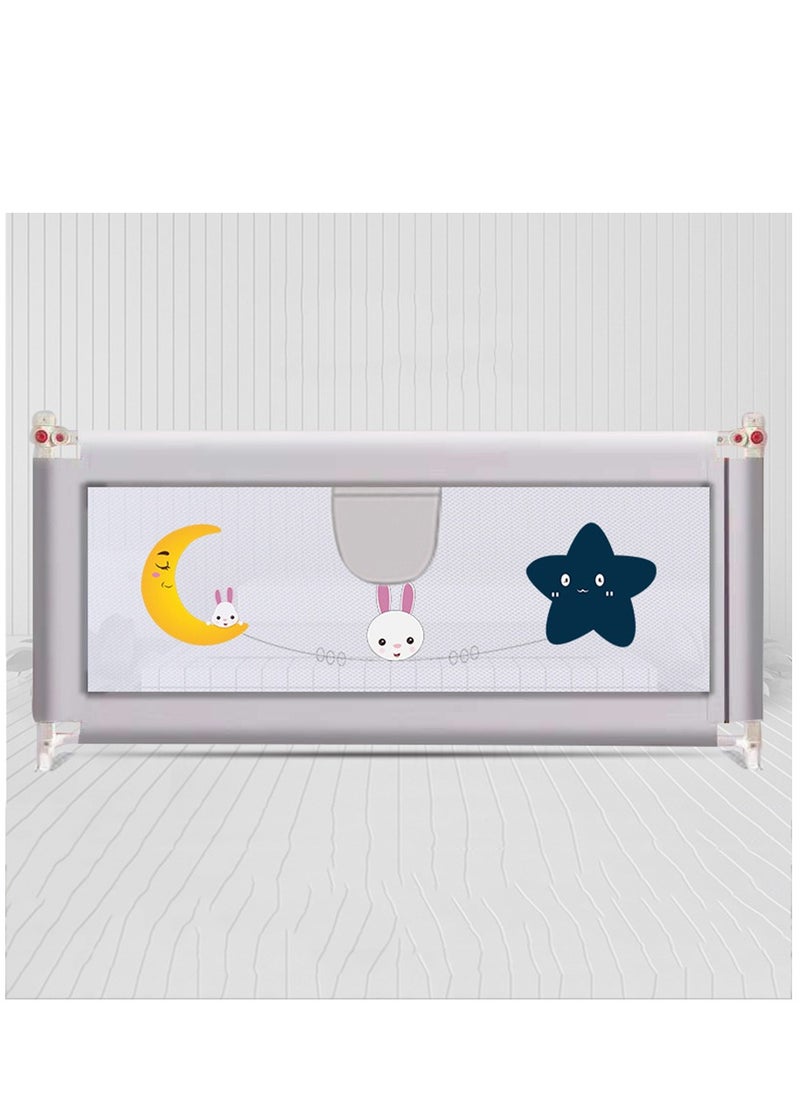 1.8m Bed Rail for Toddlers - Double Side Lift and Adjustable Height Bed Rails for Queen Bed, Safe & Nature Fiber Material Washable, Fits for Full-Size Bed Rail for Baby