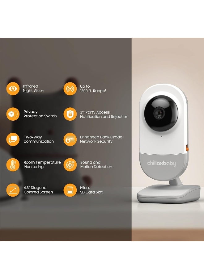 Chillax baby - Daily Baby-WiFi Streaming 2-Way Talk 4.3