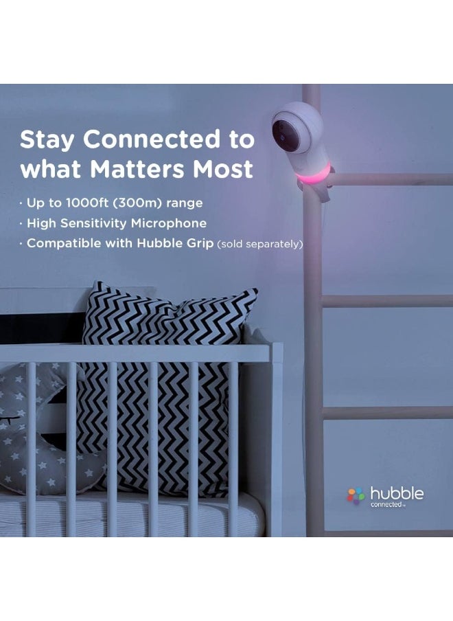 HUBBLE CONNECTED Nursery Pal Glow+ Smart Baby Monitor with 5