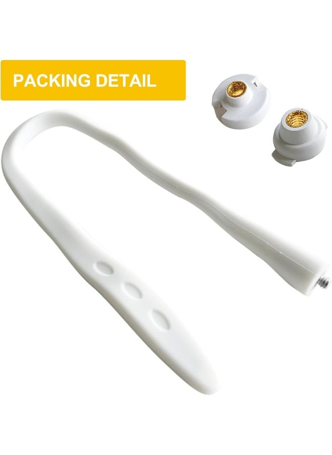 iTODOS Baby Monitor Mount Compatible with HelloBaby HB65/HB66/HB248, ANMEATE SM935E Baby Monitor Camera, Versatile Twist Mount Without Tools or Wall Damage - White