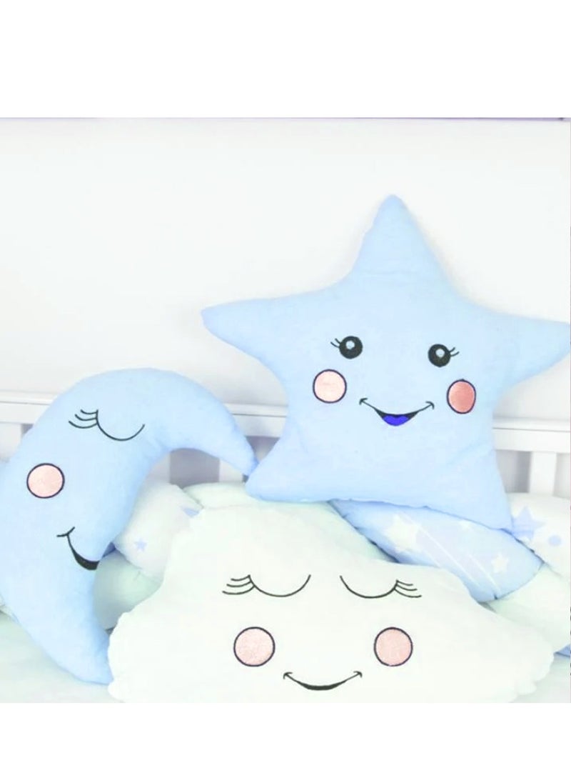 3 Piece Soft Cushion Baby Comforter Gift Set- A