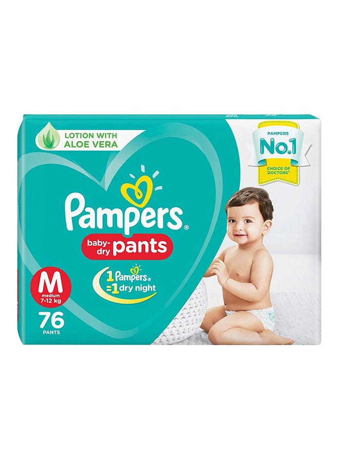 New Diapers Pants With Aloe Vera, Medium, 76 Count