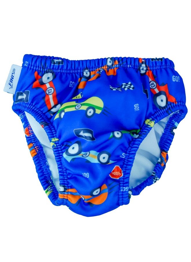 FINIS baby boys Briefs and Toddler Swim Diaper, Race Car, 3T US