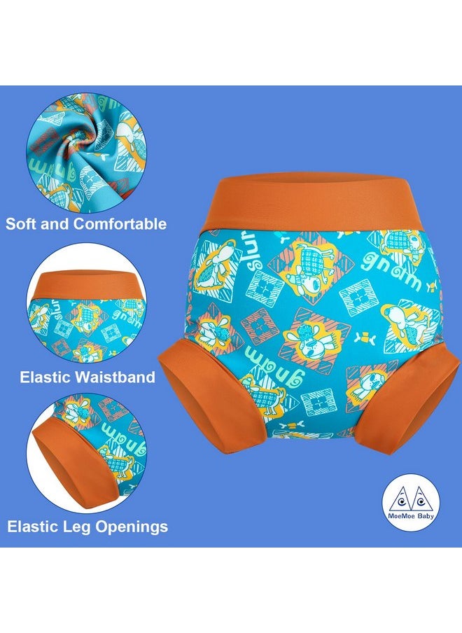 MOEMOE Baby Reusable Swim Diaper 3Pcs Waterproof Swim Pants Baby Swim Diaper for Boys and Girls Swimming Lesson 2-5T