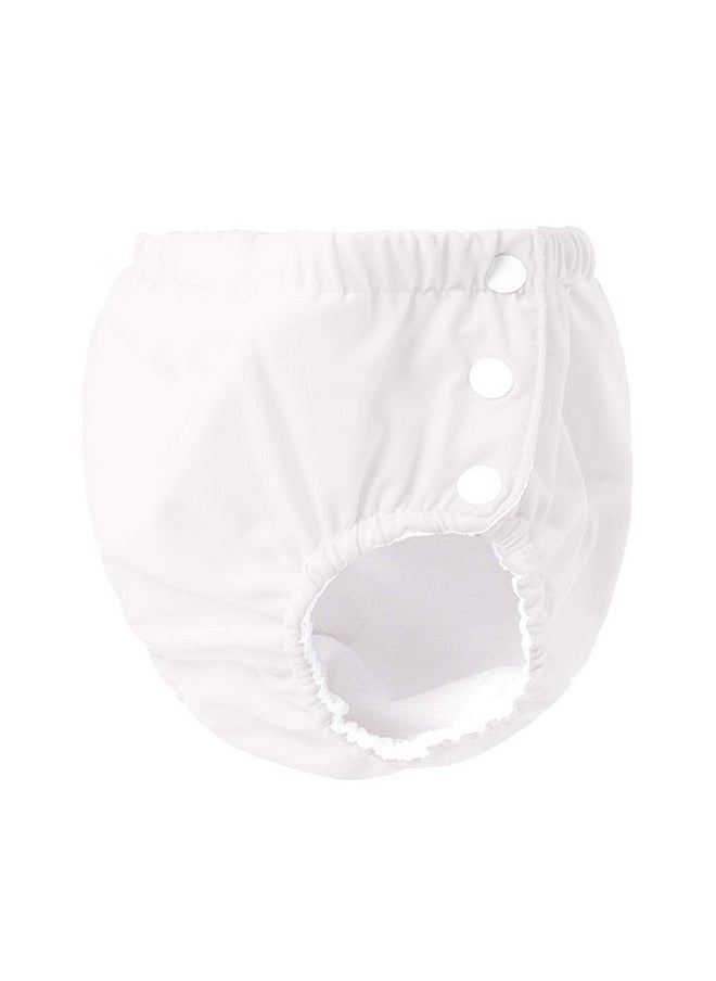 Durio Reusable Swim Diapers Washable Baby Swim Diaper Unisex Infant Toddler Swimming Diapers A White 2-3T
