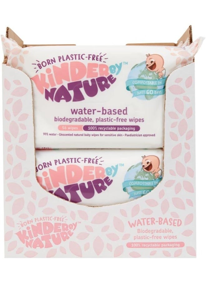 Jackson Reece, Kinder by Nature Water-Based Wipes - 12 Pack