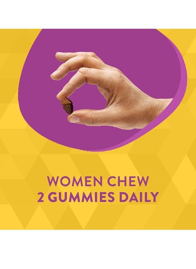 Women's Daily Gummy Multivitamins, Full B-Vitamin Complex, Supports Heart Health, Mixed Berry Flavored, 60 Gummies
