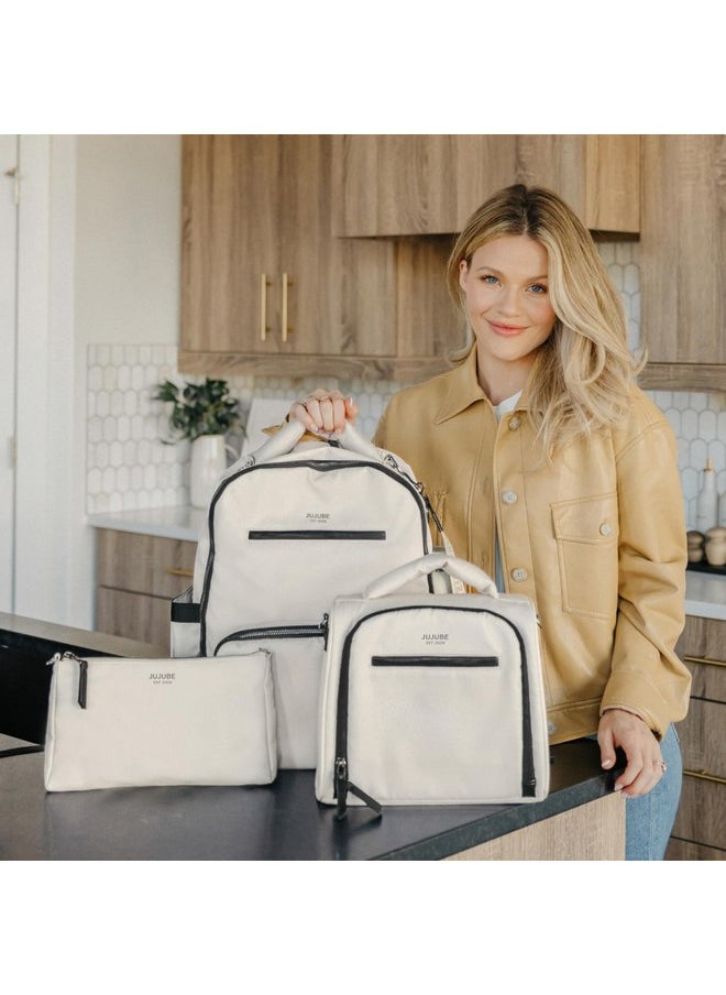 JuJuBe x Witney Carson - New 3-Piece Pouch Set, Diaper Bag Organizing Pouches, Convertible to Small Purse with Crossbody Strap, Perfect for Travel, Zipper Cosmetic or Makeup Pouch, Cloud