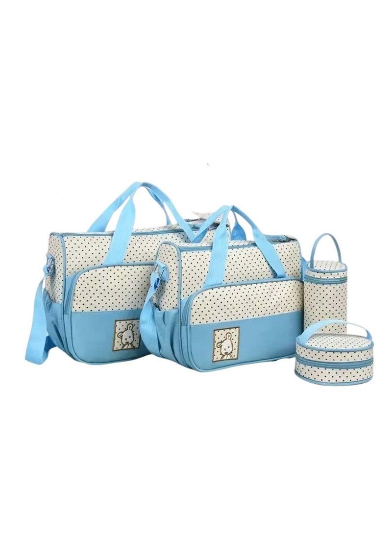 Stylish Blue Baby Diaper Bag Set