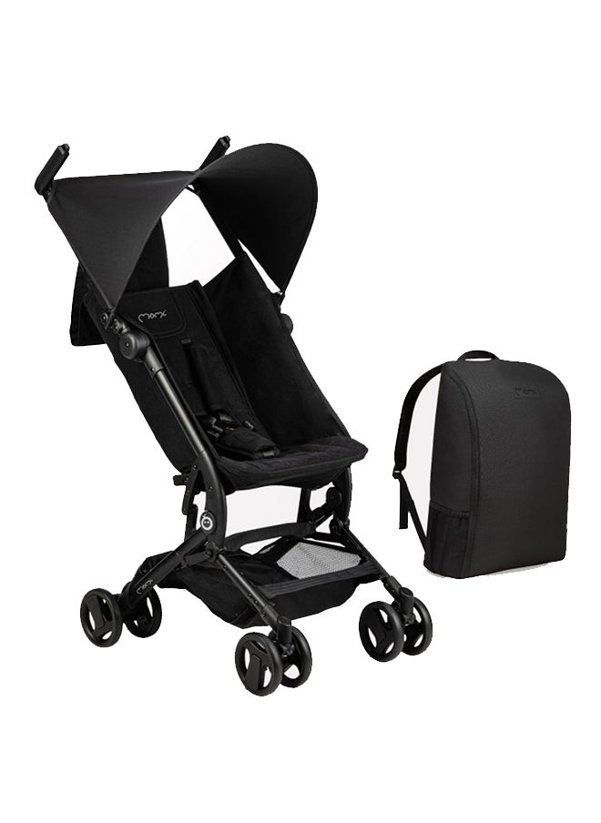 GRACE Baby Stroller - Compact Design for Both Small and Large Travelers, The Stroller's Portability and Ability to fit in a Backpack use for Ages 6+ Months - Black