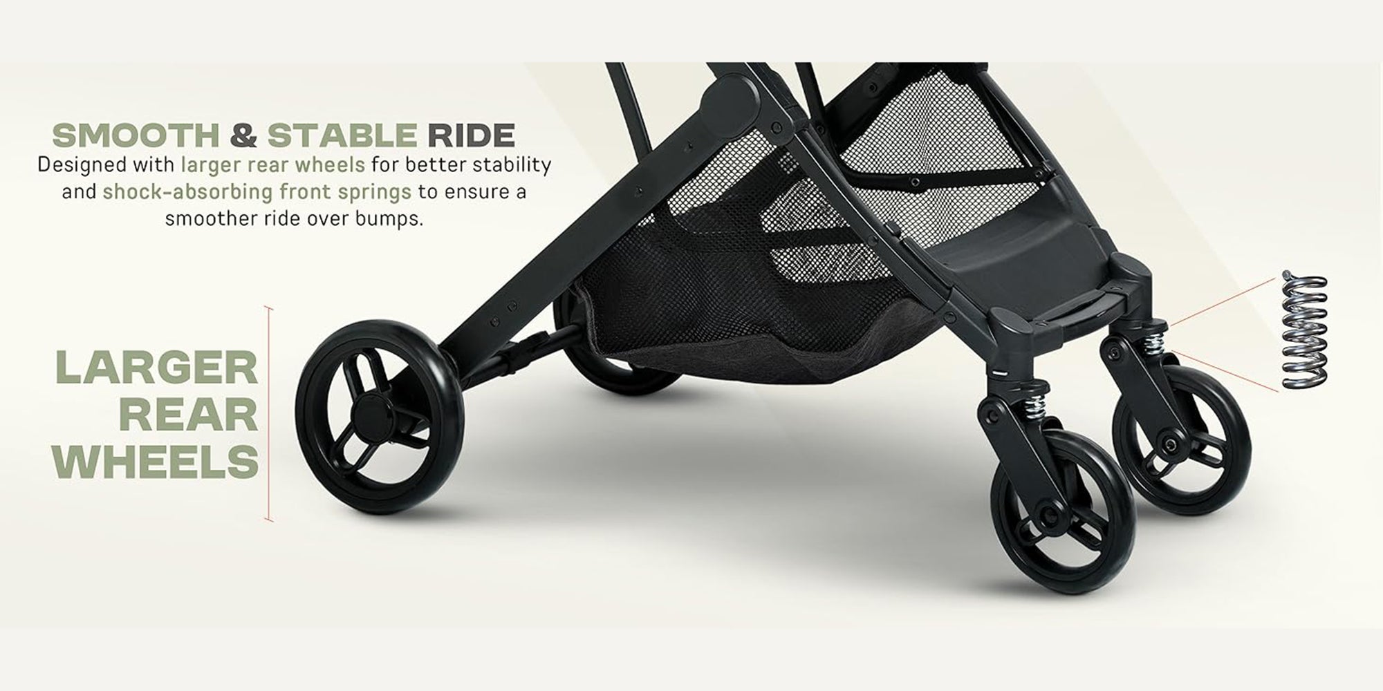 Foldable Cabin Baby Stroller Pram for Baby with 3-Position Adjustable Seat, Metal Frame & Canopy, Bassinet, Parent Handle, 5 Point Safety Belt, Stroller for Kids Toddler 0 to 3 Years Boy Girl Grey