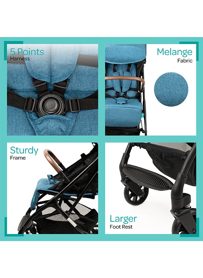 Ritzi-Lite Baby Cabin Stroller - Blue, 0 To 36 Months