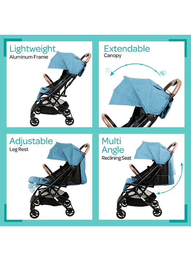 Ritzi-Lite Baby Cabin Stroller - Blue, 0 To 36 Months