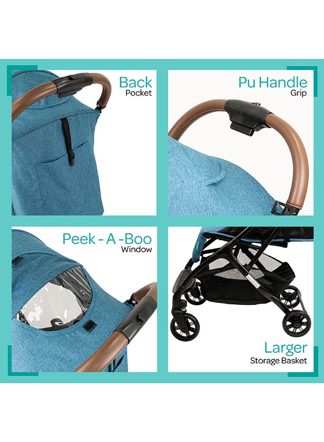 Ritzi-Lite Baby Cabin Stroller - Blue, 0 To 36 Months