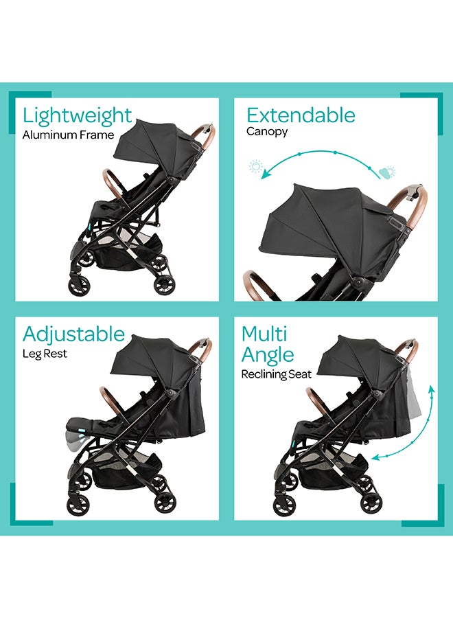 Ritzi-Lite Baby Cabin Stroller - Black, 0 To 36 Months