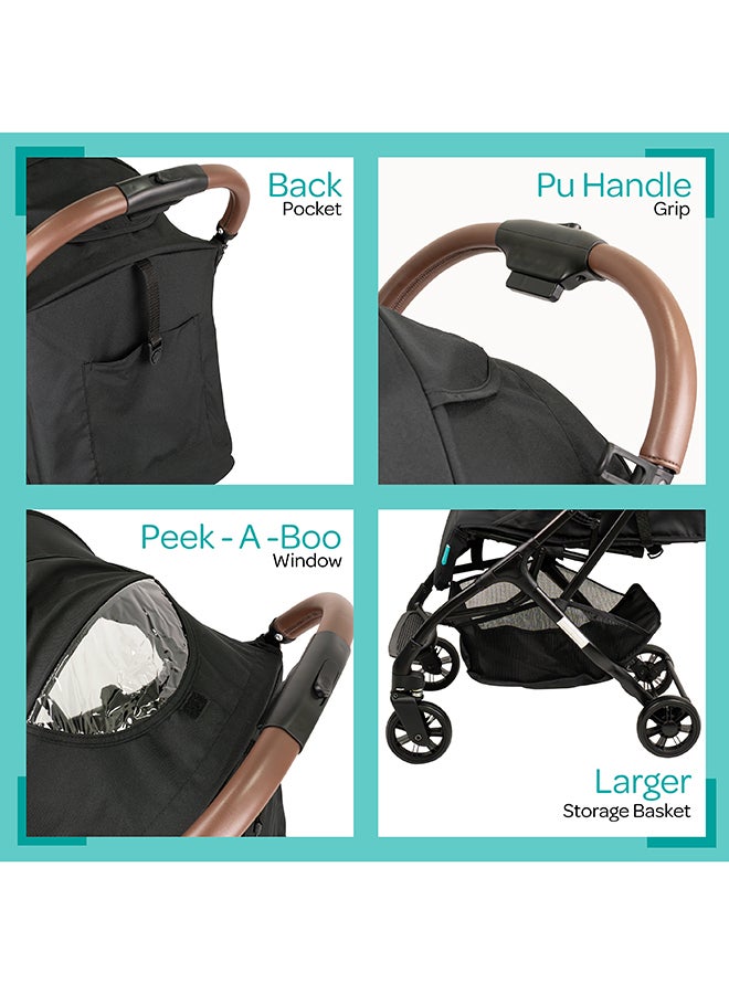 Ritzi-Lite Baby Cabin Stroller - Black, 0 To 36 Months