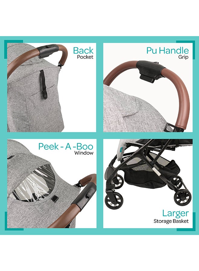 Ritzi-Lite Baby Cabin Stroller - Grey, 0 To 36 Months