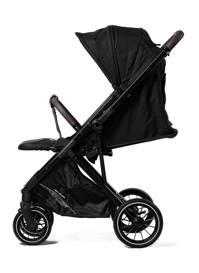 Baby Stroller - Reversible Handle, Comfortable, Foldable Stroller - Newborn Stroller w/All-Scene Large Wheels