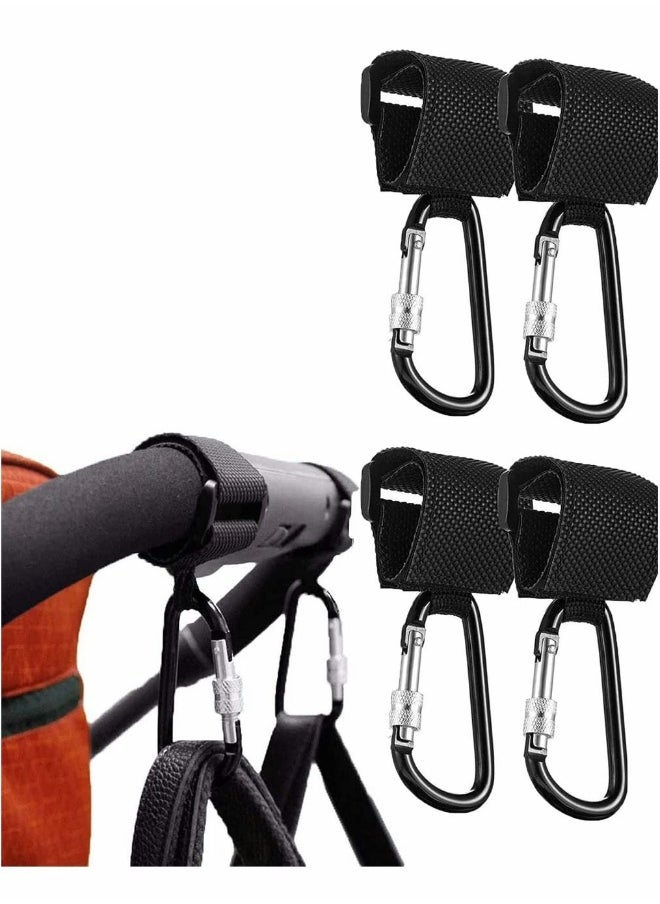 Buggy Pram Clips, Convenient Stroller Hooks Hook Your Baby Items, Shopping Bags Safely on Your Pushchair or Stroller Clip Your Handbag or Baby Change Bag to Your Pram, 2 Pack