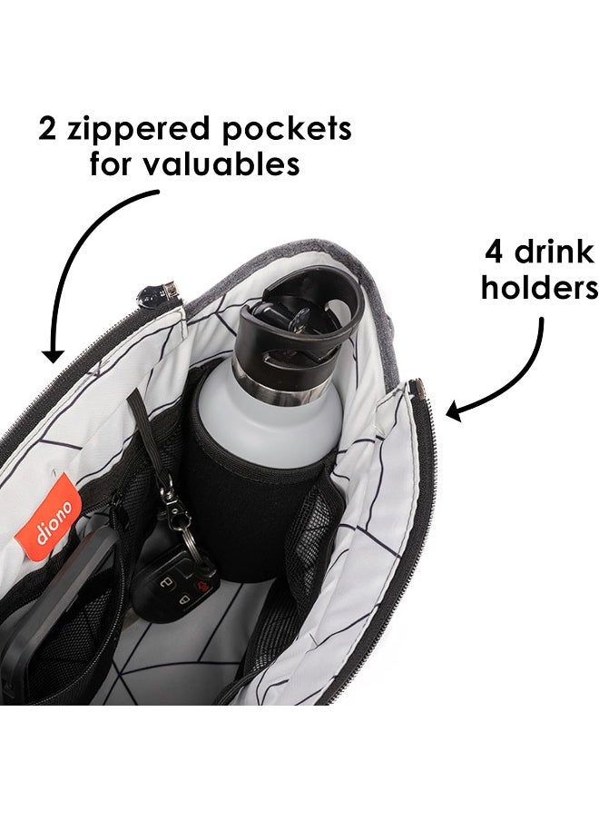 DIONO Stroller Organizer Buggy Buddy XL 8 in 1