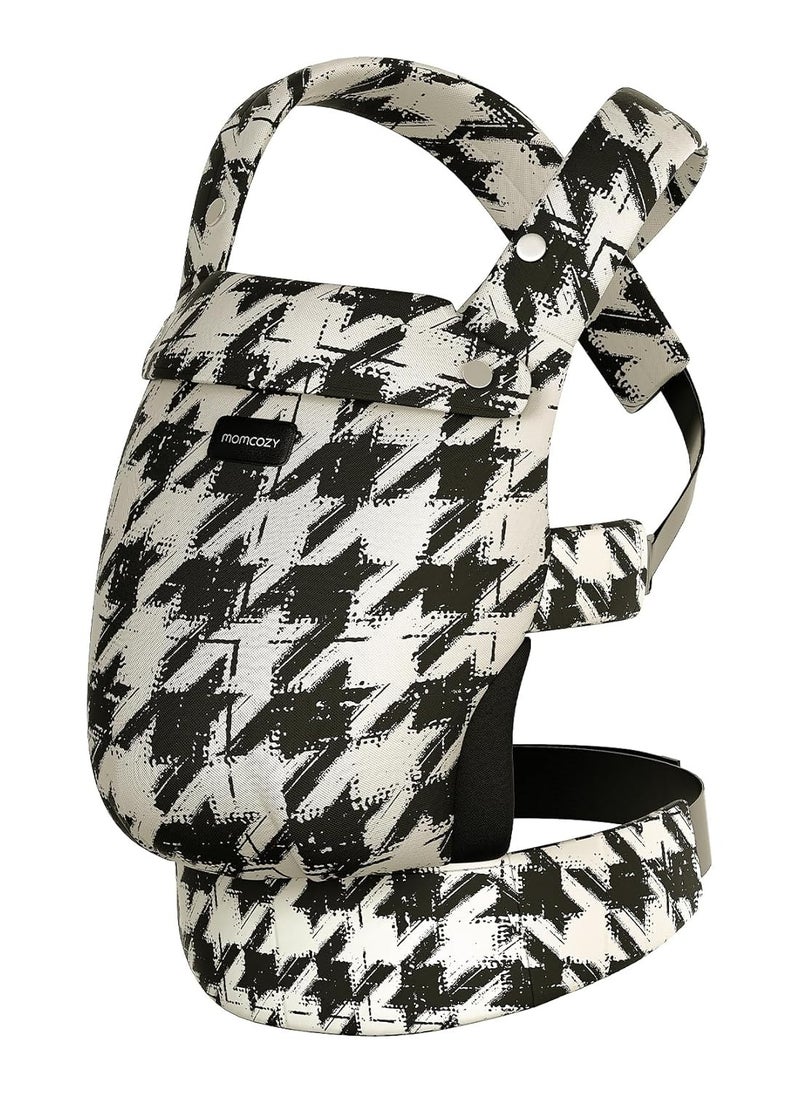 Baby Carrier - Ergonomic, Cozy and Lightweight Carrier for 7-44lbs, Effortless to Put On, Ideal for Hands-Free Parenting, Enhanced Lumbar Support, Purehug for Infant to Toddler, Houndstooth