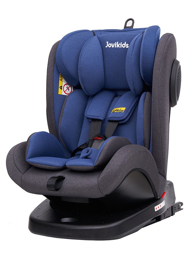 Rotating Angela Safety Baby Car Seat With Isofix And Top Tether, 360 Degree Swivel Child Seat, 0/1/2/3, 0 - 12 Years Old, ECE R44/04, Blue