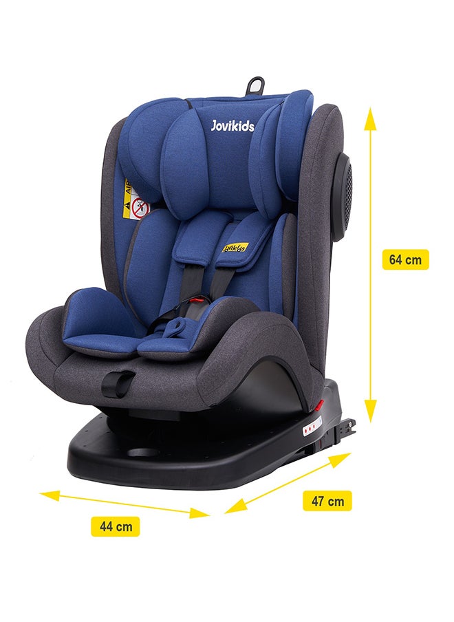 Rotating Angela Safety Baby Car Seat With Isofix And Top Tether, 360 Degree Swivel Child Seat, 0/1/2/3, 0 - 12 Years Old, ECE R44/04, Blue