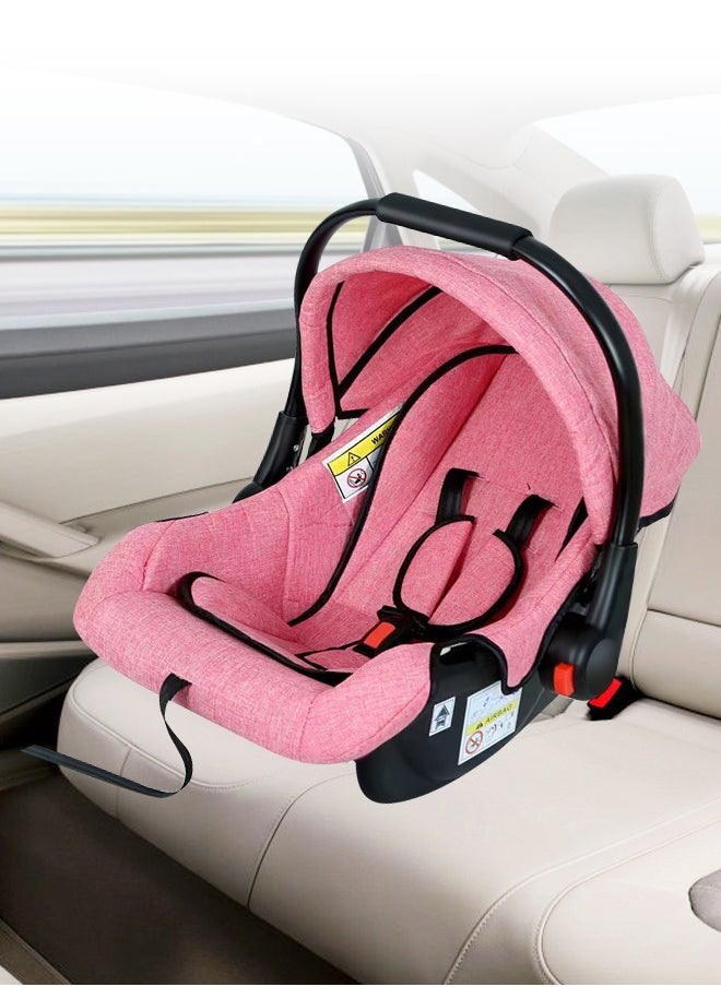 Infant Seat Baby Car Seat With Full Body Support Cushion Baby Carrier Cot With Adjustable Canopy, 0 To 15 Months